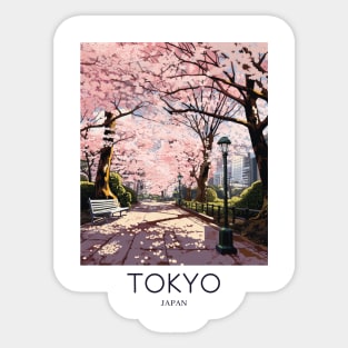 A Pop Art Travel Print of Tokyo Japan Sticker